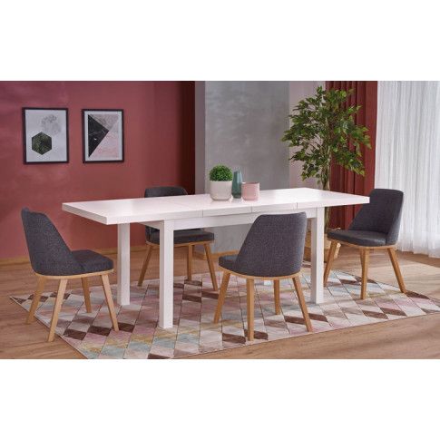 Zdjęcie minimalistyczny stół rozkładany Selen 2X biały - sklep Edinos.pl