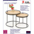 Fotografia Zestaw loftowych stolików kawowych Artelia z kategorii Salon
