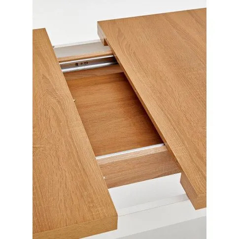 Szczegółowe zdjęcie nr 6 produktu Skandynawski stół rozkładany Saofo 2X - dąb riviera + biały