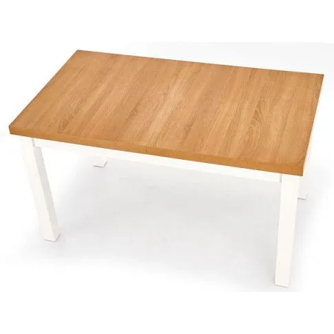 Szczegółowe zdjęcie nr 5 produktu Skandynawski stół rozkładany Saofo 2X - dąb riviera + biały