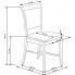 Zdjęcie drewniane minimalistyczne krzesło Prince - sklep Edinos.pl