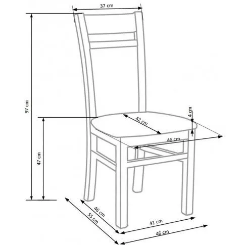 Zdjęcie drewniane klasyczne krzesło Lettar - sklep Edinos.pl