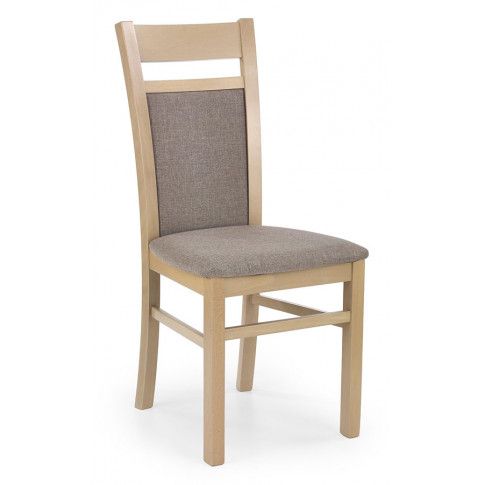 Zdjęcie produktu Skandynawskie krzesło drewniane Lettar - Dąb sonoma.