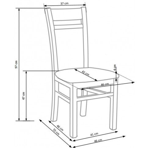 Szczegółowe zdjęcie nr 4 produktu Skandynawskie krzesło drewniane Lettar - Dąb miodowy