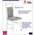 Fotografia Skandynawskie krzesło drewniane Lettar - Biały z kategorii Krzesła