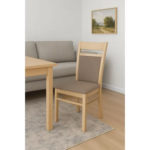 Zdjęcie skandynawskie białe krzesło drewniane Ivoxi | Edinos.pl