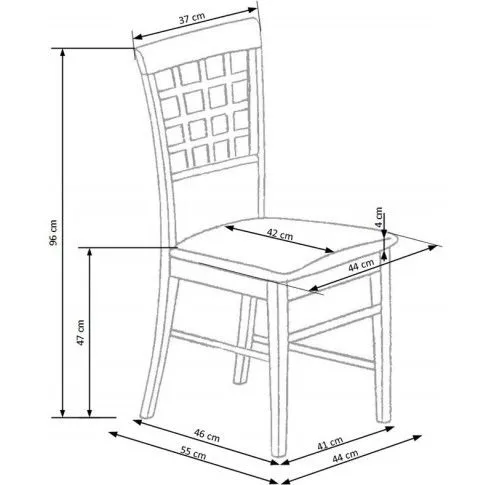 Szczegółowe zdjęcie nr 4 produktu Krzesło drewniane Irfa - Dąb miodowy
