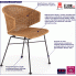 Fotografia Krzesło rattanowe Focus - naturalne z kategorii Stoły i krzesła