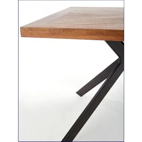 Zdjęcie industrialny stół do salonu Frizio orzech | Edinos.pl