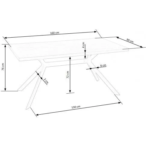 Szczegółowe zdjęcie nr 8 produktu Industrialny stół do salonu Frizio - orzechowy