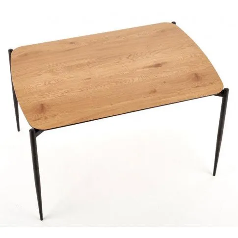 Szczegółowe zdjęcie nr 6 produktu Minimalistyczny stół Mira - dąb złoty