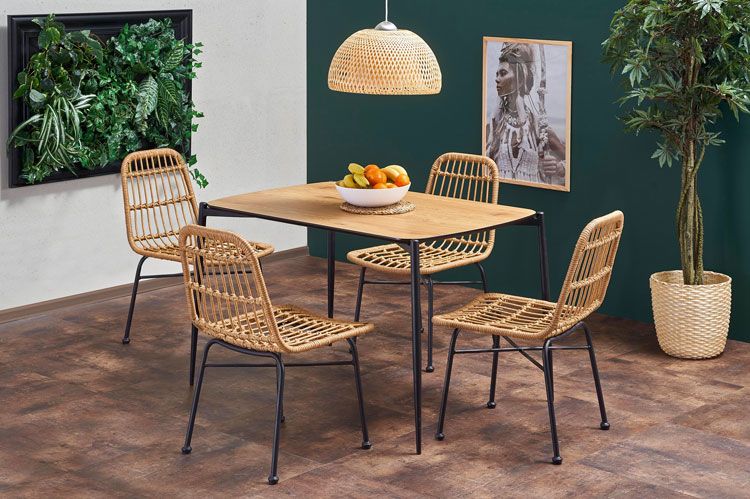 Produkt Minimalistyczny stół Mira - dąb złoty - zdjęcie numer 2