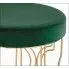 Zdjęcie okrągła zielona welurowa pufa w stylu galmour Gammi- sklep Edinos.pl