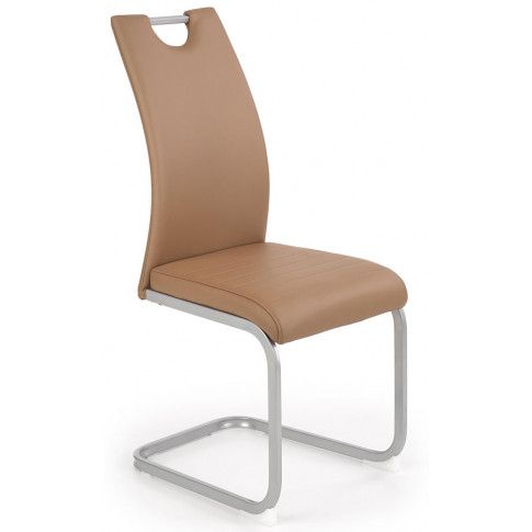Zdjęcie produktu Tapicerowane krzesło Reven - brązowe.