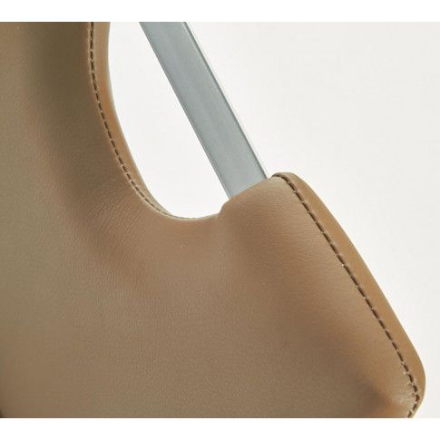 Szczegółowe zdjęcie nr 10 produktu Tapicerowane krzesło Reven - brązowe