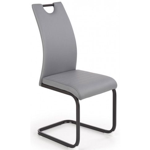 Zdjęcie produktu Tapicerowane krzesło Reven - popielate.