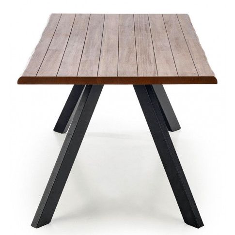 Szczegółowe zdjęcie nr 7 produktu Minimalistyczny stół w stylu loft Metax - orzech