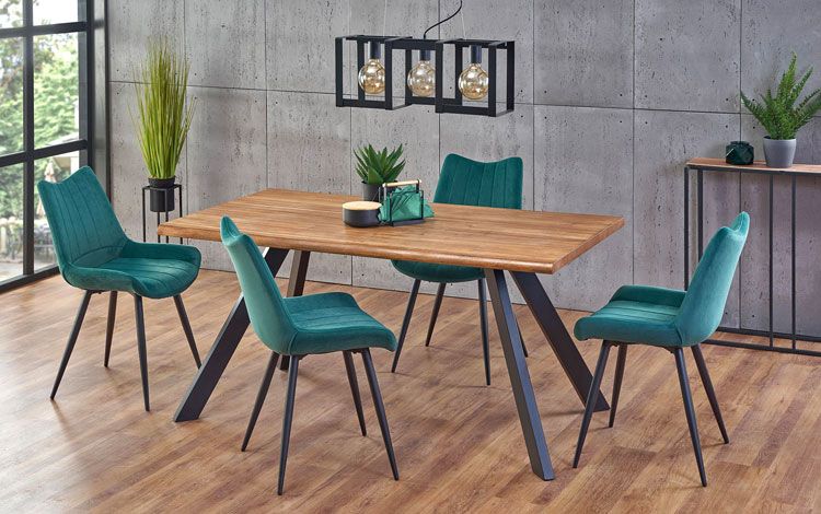 Produkt Minimalistyczny stół w stylu loft Zenith - orzech - zdjęcie numer 2