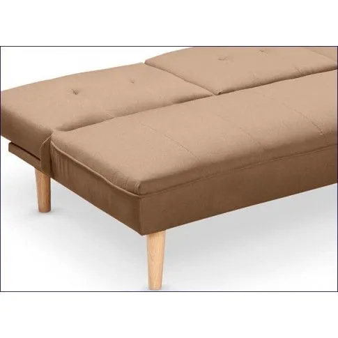 Zdjęcie beżowa rozkładana sofa z gniazdem USB Amira | Edinos.pl