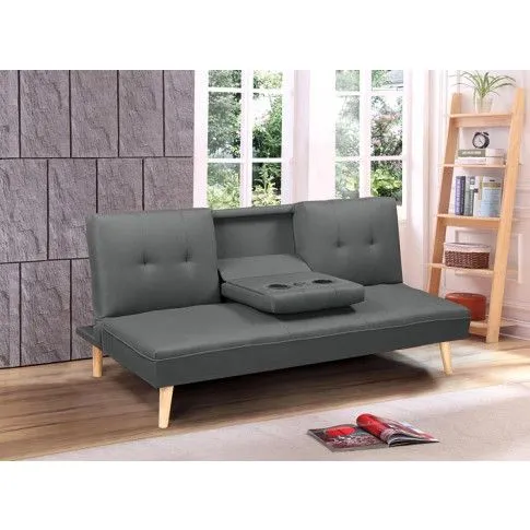 Szczegółowe zdjęcie nr 5 produktu Sofa rozkładana Uzzi - beżowa