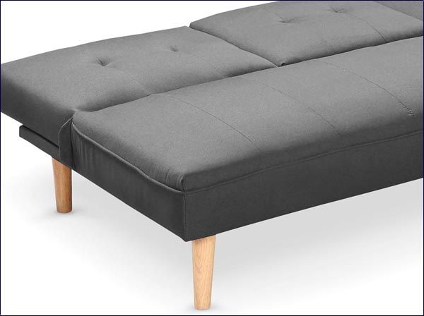 Popielata sofa rozkładana Uzzi