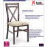 Fotografia Krzesło drewniane Vegas - ciemny orzech z kategorii Krzesła