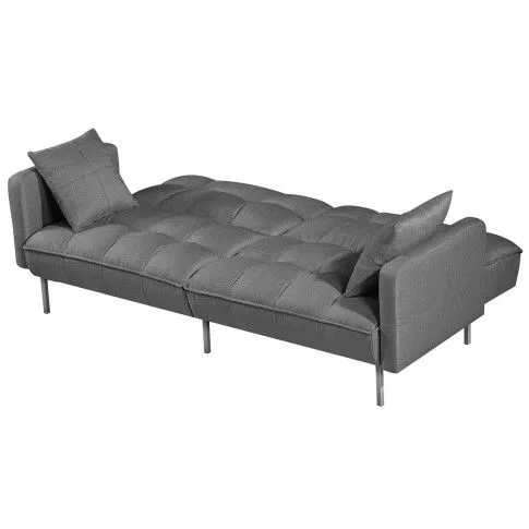 Szczegółowe zdjęcie nr 4 produktu Sofa pikowana rozkładana Barton - popiel