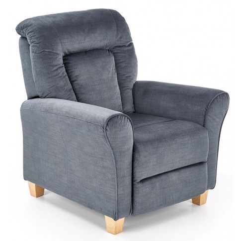Zdjęcie produktu Rozkładany fotel wypoczynkowy Ervin - popielaty.