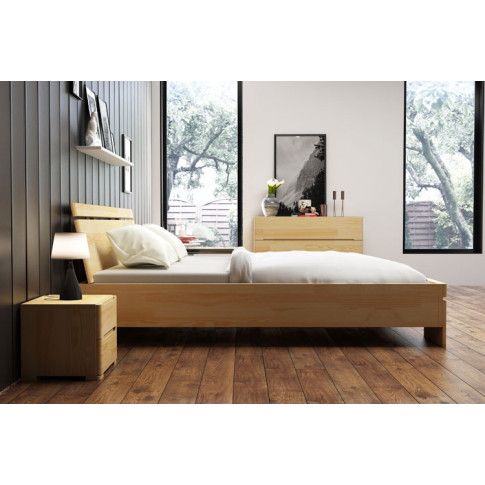 Szczegółowe zdjęcie nr 4 produktu Drewniane wysokie łóżko Ventos 3X - 6 ROZMIARÓW