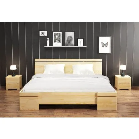 Szczegółowe zdjęcie nr 5 produktu Drewniane łóżko z pojemnikiem Ventos 4X - 5 ROZMIARÓW