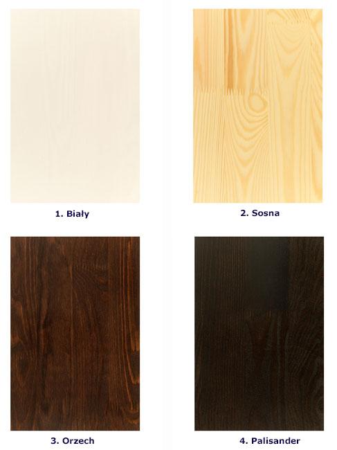 Drewniane łóżko ze stelażem Inca 5X kolory