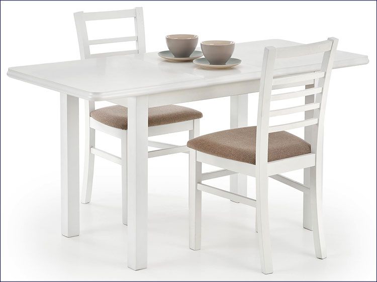 Wizualizacja wnętrza - stół Rafael, biały.
