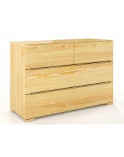 Komoda drewniana z szufladami Ventos 3S - Sosna w sklepie Edinos.pl