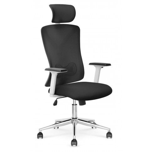 Zdjęcie produktu Nowoczesny fotel gabinetowy Holdi - czarny+biały.