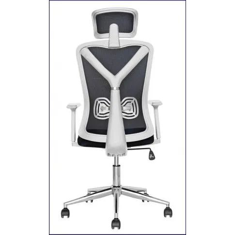 Zdjęcie nowoczesny fotel gabinetowy Amlo czarny/biały | Edinos.pl