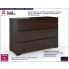 Fotografia Komoda drewniana 4 szuflady Ventos 3S - Palisander z kategorii Komody