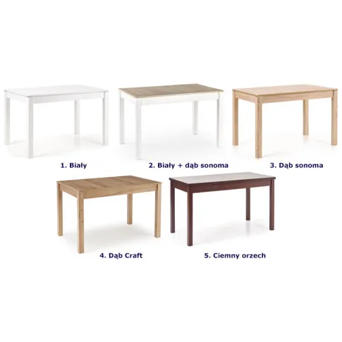 Szczegółowe zdjęcie nr 4 produktu Stół rozkładany Molus - dąb sonoma+biały