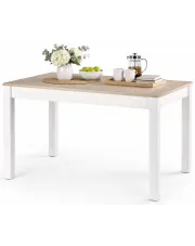Stół rozkładany Molus - dąb sonoma+biały w sklepie Edinos.pl