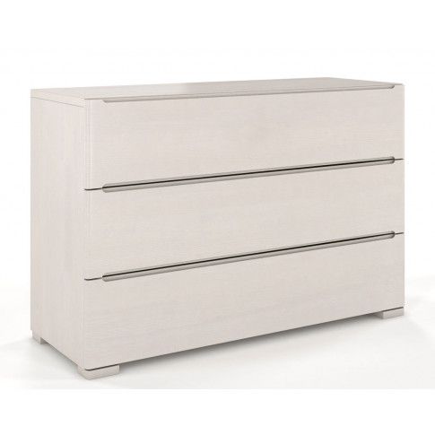 Zdjęcie produktu Komoda drewniana 3 szuflady Ventos 2S - Biały mat.