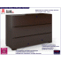 Fotografia Komoda drewniana 3 szuflady Ventos 2S - Palisander z kategorii Komody 100-120 cm
