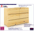 Fotografia Komoda drewniana 5 szuflad Ventos 4S - Sosna z kategorii Komody