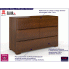 Fotografia Komoda drewniana 5 szuflad Inca 4S - Dąb z kategorii Komody