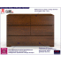 Fotografia Komoda drewniana 5 szuflad Ventos 4S - Orzech z kategorii Komody