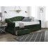 Pojedyncze łóżko z szufladami Orin - zielone