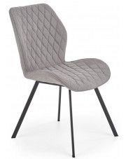 Tapicerowane krzesło Monaco - popielate w sklepie Edinos.pl