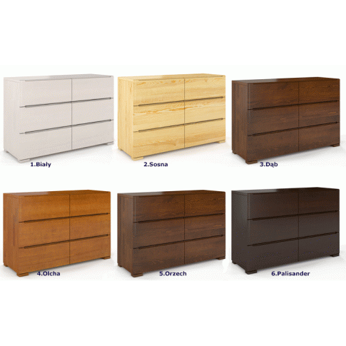 Zdjęcie komoda drewniana z szufladami Ventos 5S | Edinos.pl