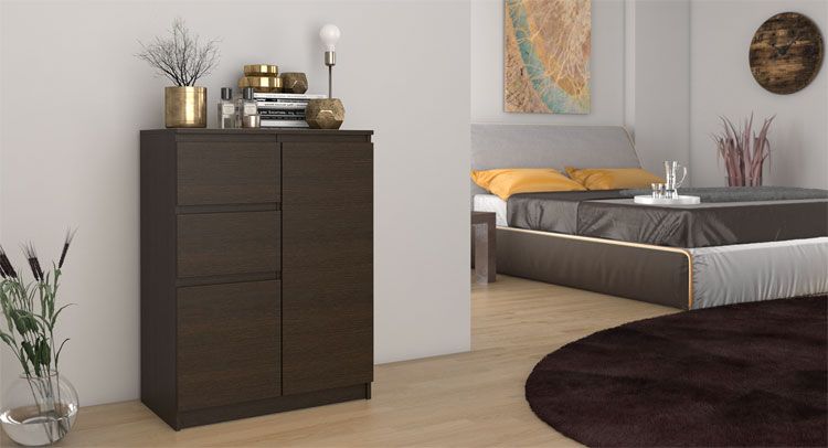 Produkt Minimalistyczna komoda Velda 2X - wenge