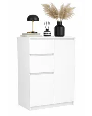 Elegancka biała komoda - Nanis 2X w sklepie Edinos.pl