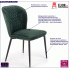 Fotografia Krzesło pikowane Wilhelm - ciemnozielone z kategorii Krzesła do salonu