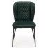 Zdjęcie zielone pikowane krzesło do jadalni Wilhelm - sklep Edinos.pl